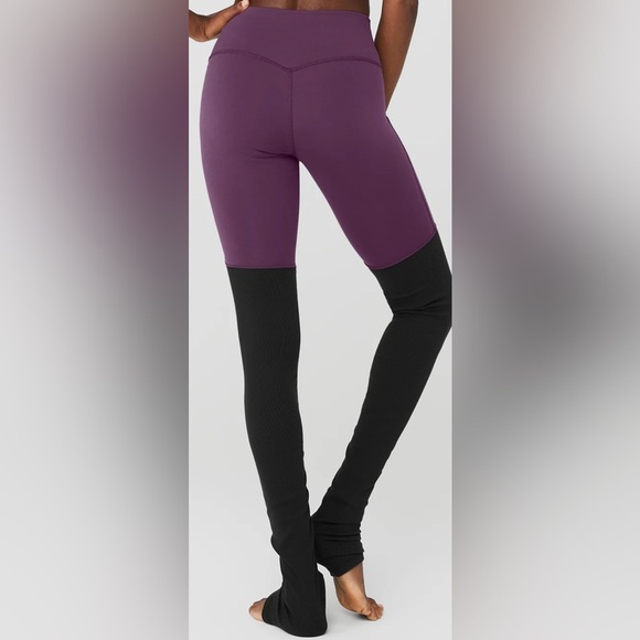 Alo Yoga Airbrush High-Waist Highlight Goddess Leggings-Plum - Picture 3 of 6